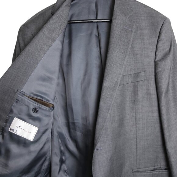 Peter Millar 100% Wool Sport Coat Blazer Tailored Jacket Men's Size 44T - Picture 9 of 12